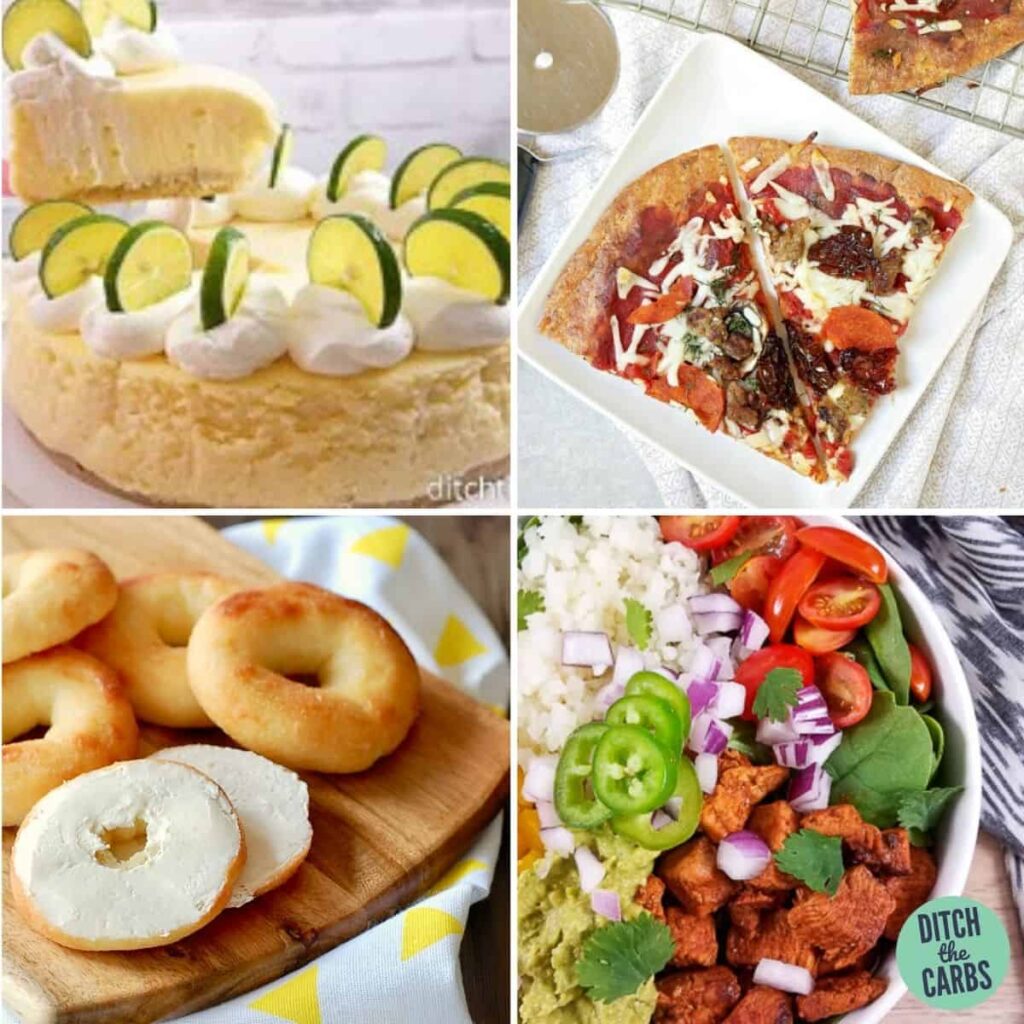 various plated low-carb copycat recipes