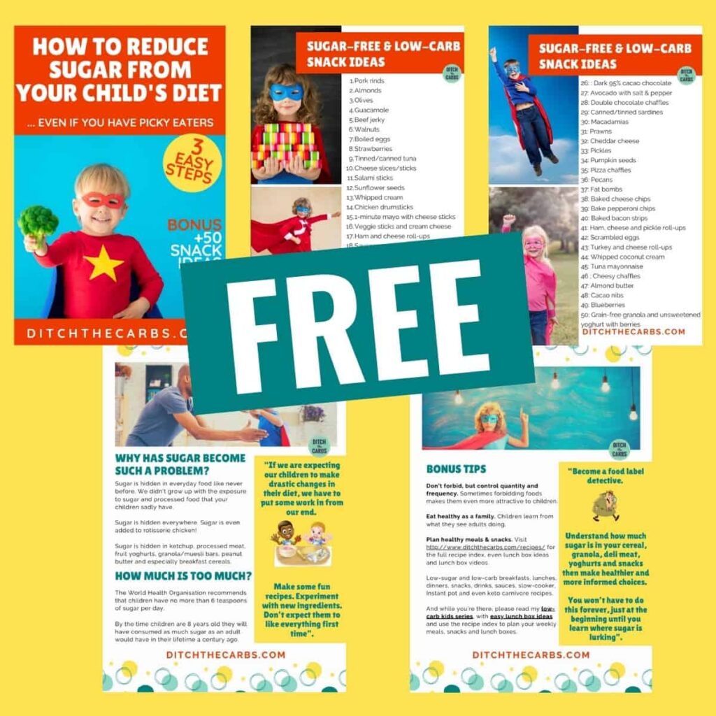 mockups of 50 Keto Kids Snack Ideas