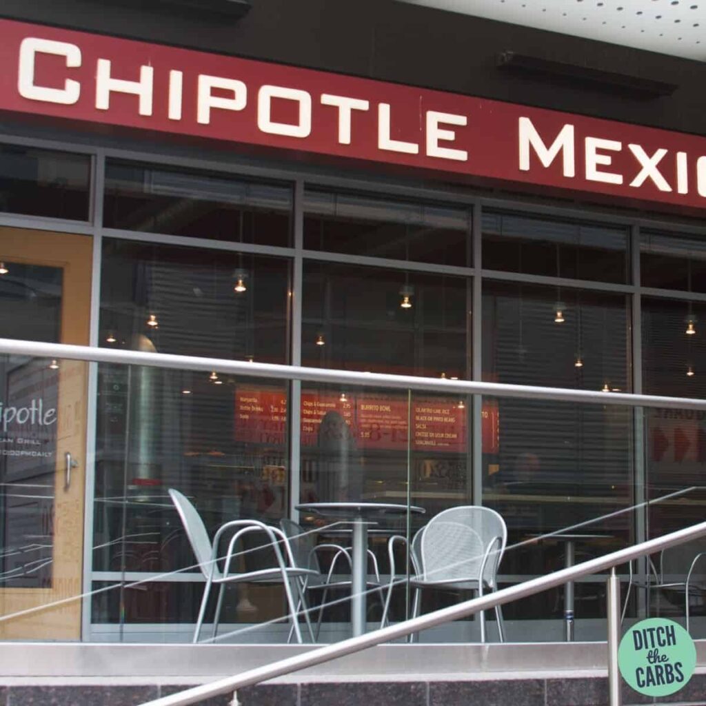 chipotle restaurant and chairs